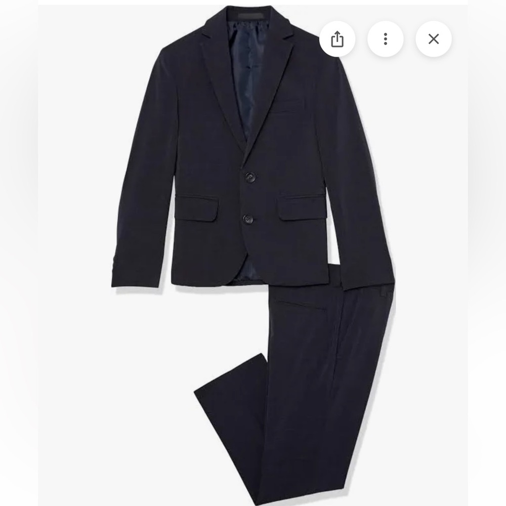 Kenneth Cole Reaction - Kids Navy Blue Slim Suit Set